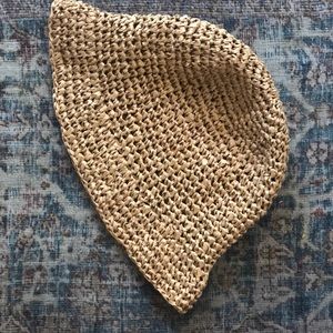 Handmade raffia bucket hat